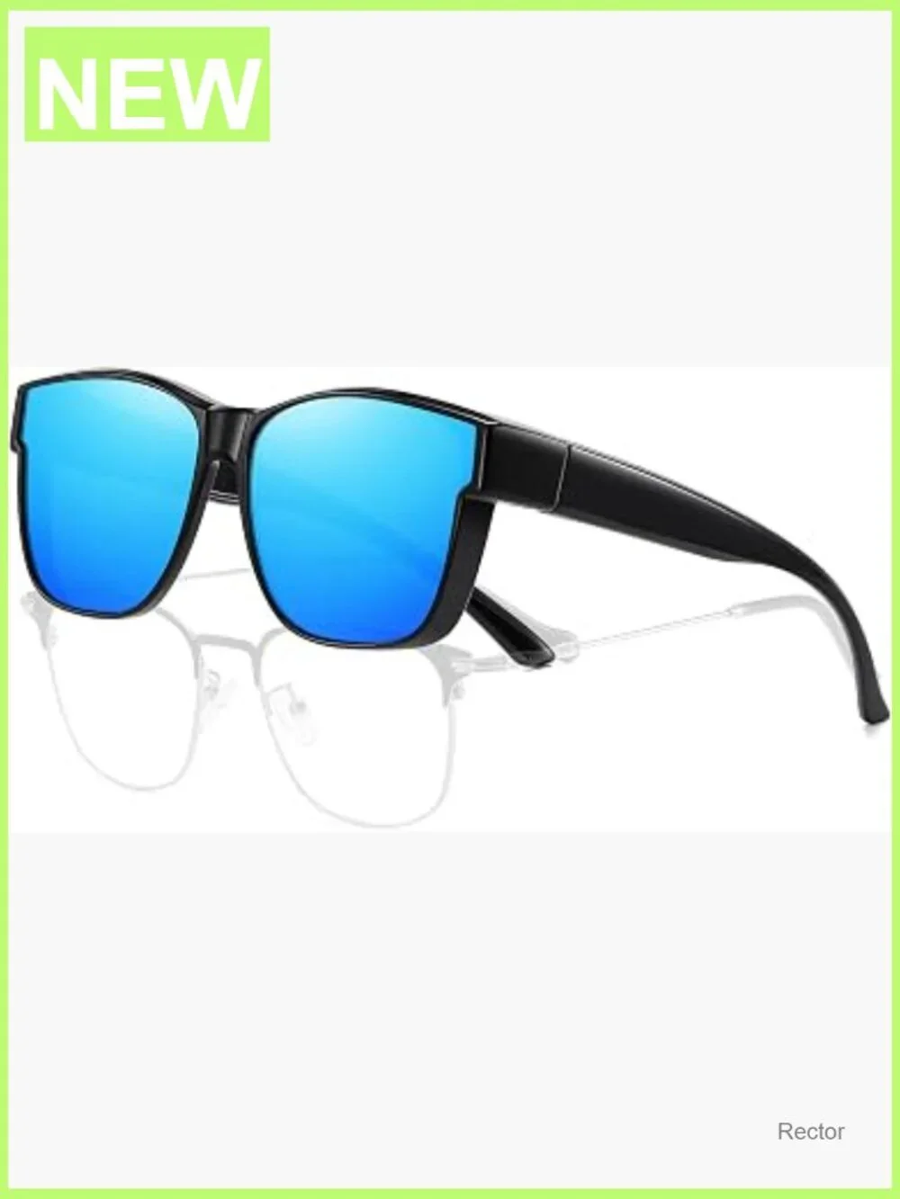 Men's Oversized Square Fit Over Sunglasses Polarized UV400 Driving Shades